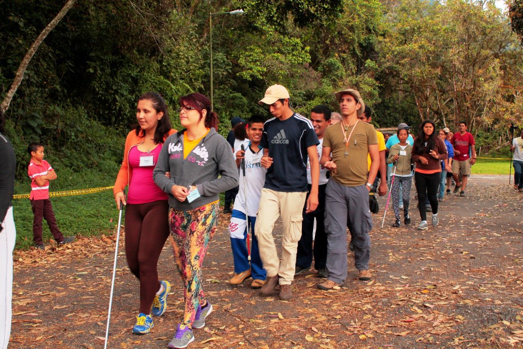 Campamento de montaña para invidentes 2015, Yacambú, Lara.