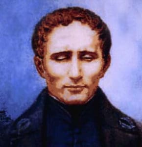 Retrato de Louis Braille (Imagen de Wikipedia).