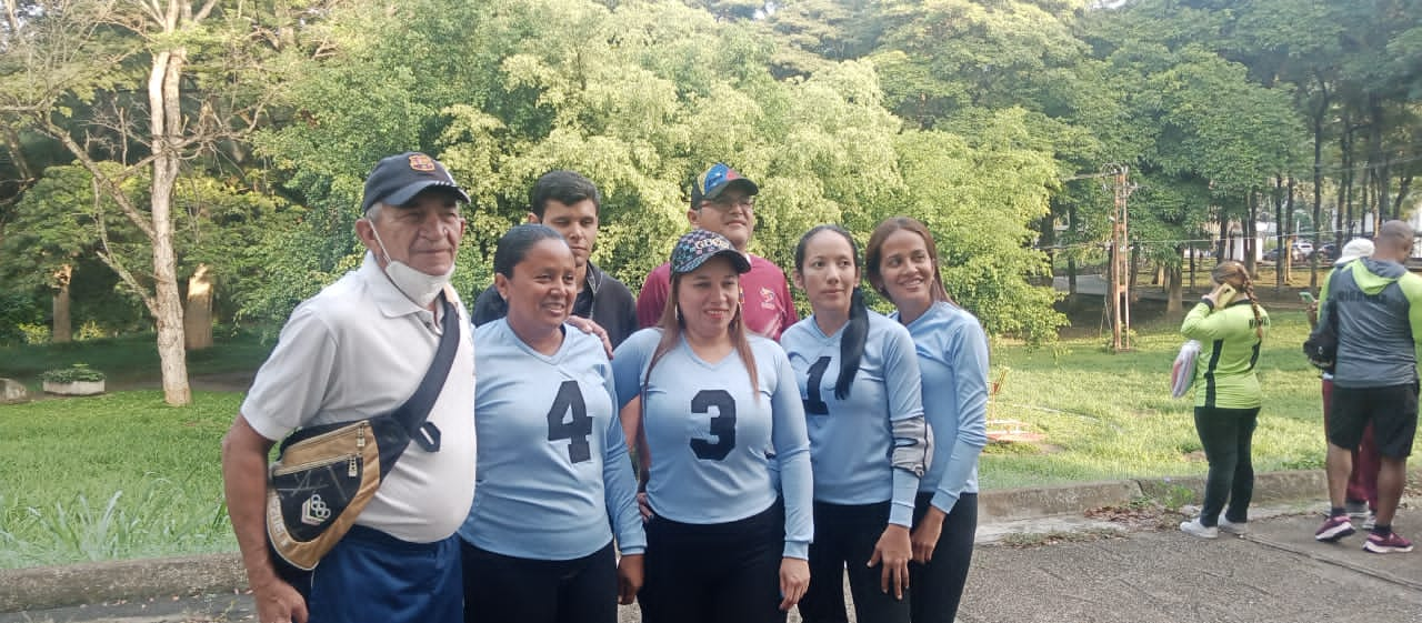 Equipo de goalball femenino de Guárico en el Zonal de agosto 2022 en San Juan de los Morros. 